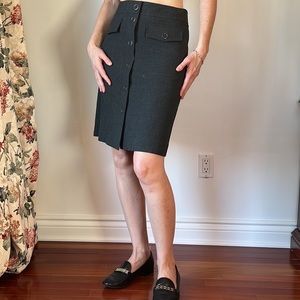 Filippa K / Panel Button Skirt / dark grey/ Size Small